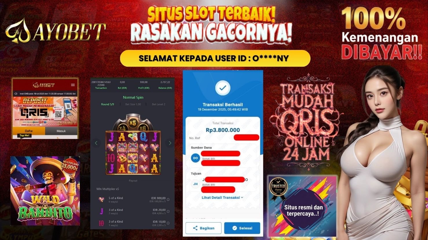 AYOBET JACKPOT SLOT WILD BANDITO